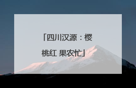 四川汉源：樱桃红 果农忙