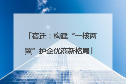 宿迁：构建“一核两翼”护企优商新格局