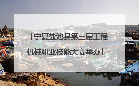 宁夏盐池县第三届工程机械职业技能大赛举办