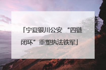 宁夏银川公安 “四链闭环”重塑执法铁军