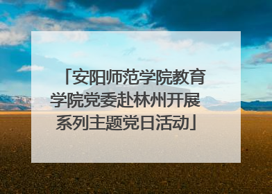 安阳师范学院教育学院党委赴林州开展系列主题党日活动