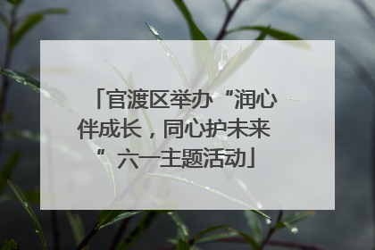 官渡区举办“润心伴成长，同心护未来”六一主题活动