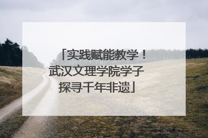 实践赋能教学！武汉文理学院学子探寻千年非遗