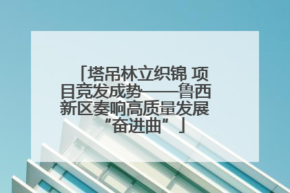 塔吊林立织锦 项目竞发成势——鲁西新区奏响高质量发展“奋进曲”