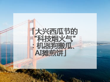 大兴西瓜节的“科技烟火气”：机器狗搬瓜、AI摊煎饼