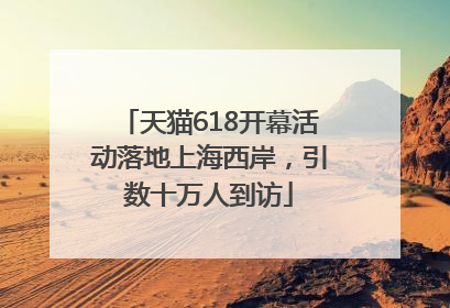 天猫618开幕活动落地上海西岸，引数十万人到访