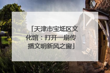 天津市宝坻区文化馆：打开一扇传播文明新风之窗