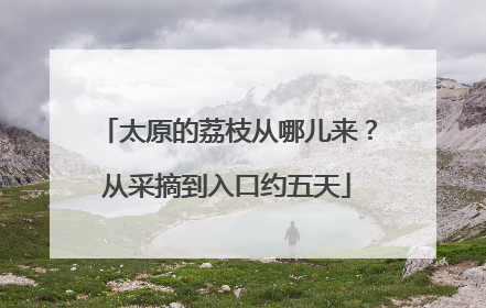 太原的荔枝从哪儿来？从采摘到入口约五天