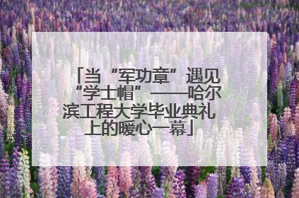 当“军功章”遇见“学士帽”——哈尔滨工程大学毕业典礼上的暖心一幕