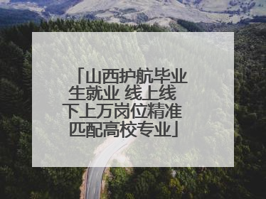 山西护航毕业生就业 线上线下上万岗位精准匹配高校专业