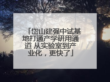 岱山建强中试基地打通产学研用通道 从实验室到产业化，更快了
