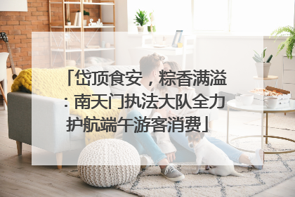 岱顶食安，粽香满溢：南天门执法大队全力护航端午游客消费