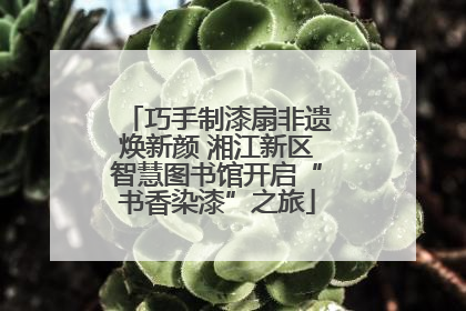 巧手制漆扇非遗焕新颜 湘江新区智慧图书馆开启“书香染漆”之旅