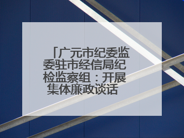广元市纪委监委驻市经信局纪检监察组：开展集体廉政谈话 敲响廉政警钟