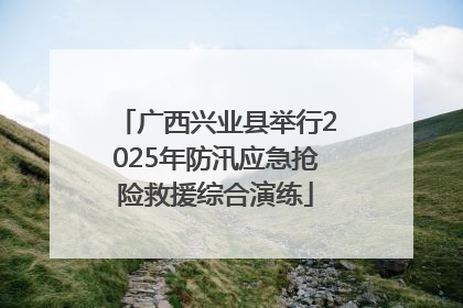 广西兴业县举行2025年防汛应急抢险救援综合演练