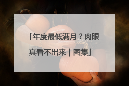 年度最低满月？肉眼真看不出来｜图集