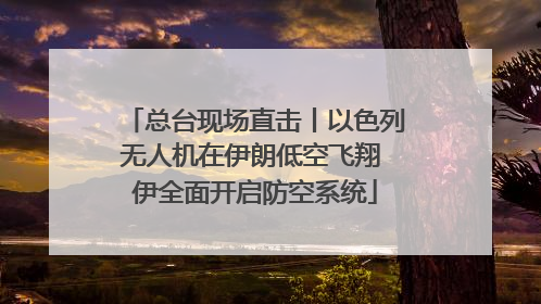总台现场直击丨以色列无人机在伊朗低空飞翔 伊全面开启防空系统