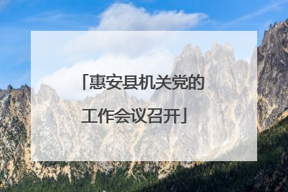 惠安县机关党的工作会议召开