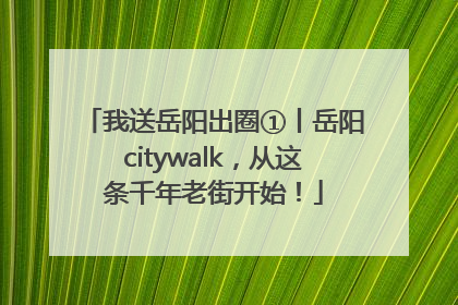 我送岳阳出圈①丨岳阳citywalk，从这条千年老街开始！