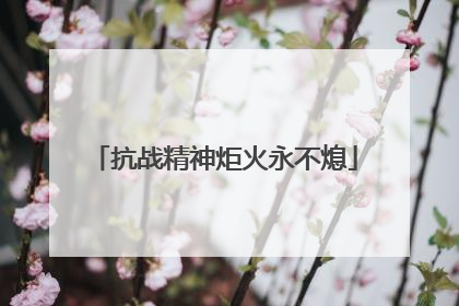 抗战精神炬火永不熄