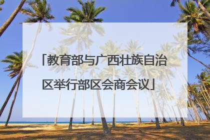教育部与广西壮族自治区举行部区会商会议