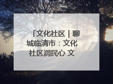 文化社区｜聊城临清市：文化社区润民心 文明新风满临清