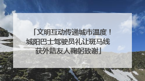 文明互动传递城市温度！城阳巴士驾驶员礼让斑马线获外籍友人鞠躬致谢