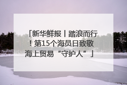 新华鲜报丨踏浪而行！第15个海员日致敬海上贸易“守护人”
