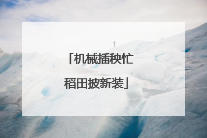 机械插秧忙 稻田披新装