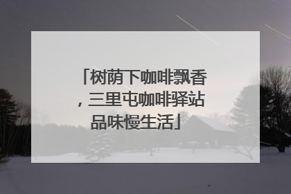树荫下咖啡飘香，三里屯咖啡驿站品味慢生活