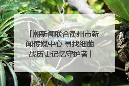潮新闻联合衢州市新闻传媒中心 寻找细菌战历史记忆守护者