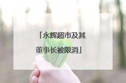 永辉超市及其董事长被限消