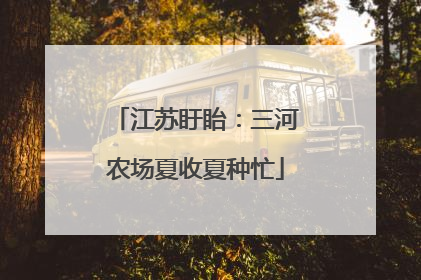 江苏盱眙：三河农场夏收夏种忙