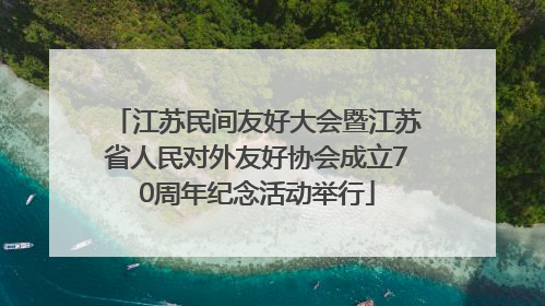 江苏民间友好大会暨江苏省人民对外友好协会成立70周年纪念活动举行