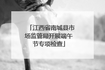 江西省南城县市场监管局开展端午节专项检查