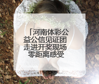 河南体彩公益公信见证团走进开奖现场 零距离感受公正透明