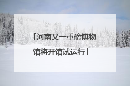 河南又一重磅博物馆将开馆试运行