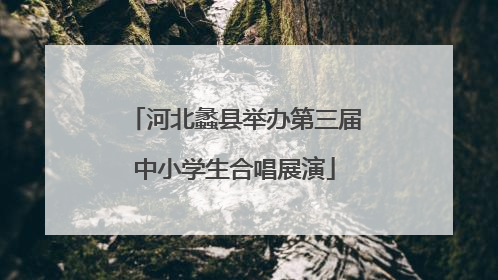 河北蠡县举办第三届中小学生合唱展演