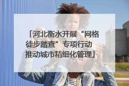 河北衡水开展“网格徒步踏查”专项行动 推动城市精细化管理