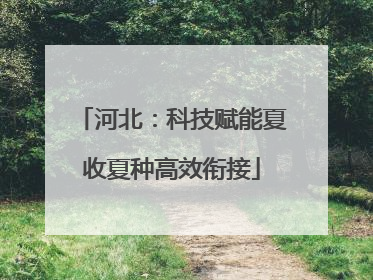 河北：科技赋能夏收夏种高效衔接