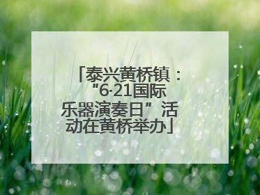 泰兴黄桥镇：“6·21国际乐器演奏日”活动在黄桥举办
