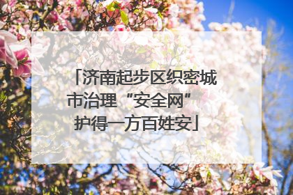 济南起步区织密城市治理“安全网” 护得一方百姓安