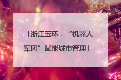 浙江玉环：“机器人军团”赋能城市管理