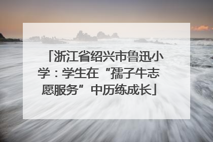 浙江省绍兴市鲁迅小学：学生在“孺子牛志愿服务”中历练成长
