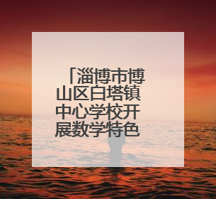 淄博市博山区白塔镇中心学校开展数学特色活动