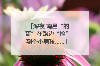 深夜 南昌“的哥”在路边“捡”到个小男孩……