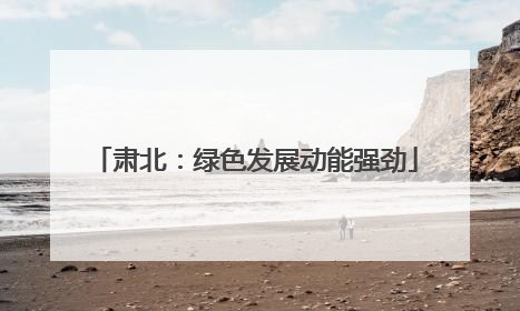肃北：绿色发展动能强劲