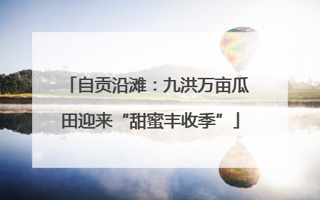 自贡沿滩：九洪万亩瓜田迎来“甜蜜丰收季”