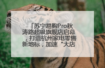 苏宁易购Pro秋涛路超级旗舰店启幕，打造杭州家电零售新地标，加速“大店攻略”全省布局