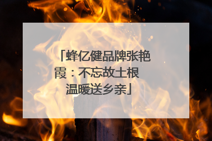 蜂亿健品牌张艳霞：不忘故土根 温暖送乡亲